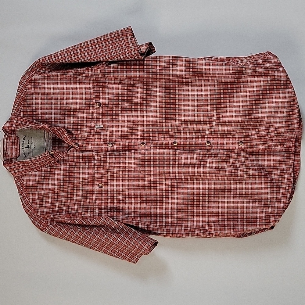 G. H. Bass & Co Men's Button-Down Short-Sleeved, Size Large